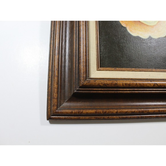 Lot of 2 Vintage 60's Paul Burke Signed Framed Oil Paintings Clown Emmett‎ Kelly - Picture 8 of 16